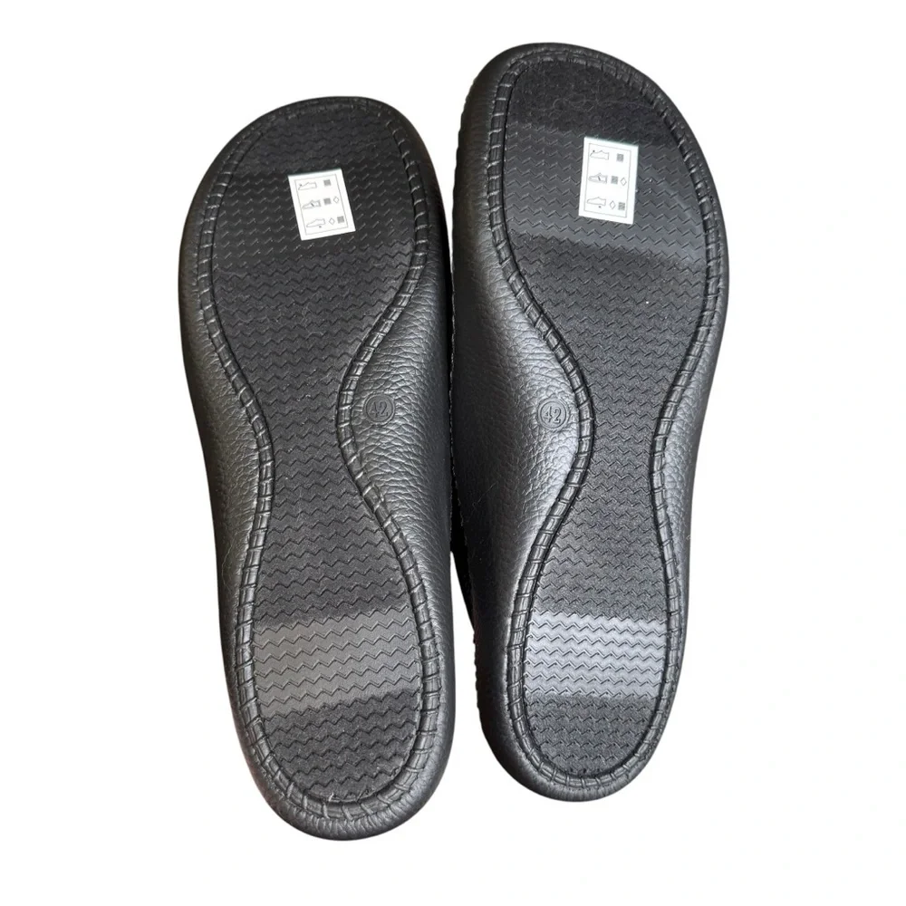 New Europedica Mesh Orthopedic Mule Unisex Slippers Black 42 S5